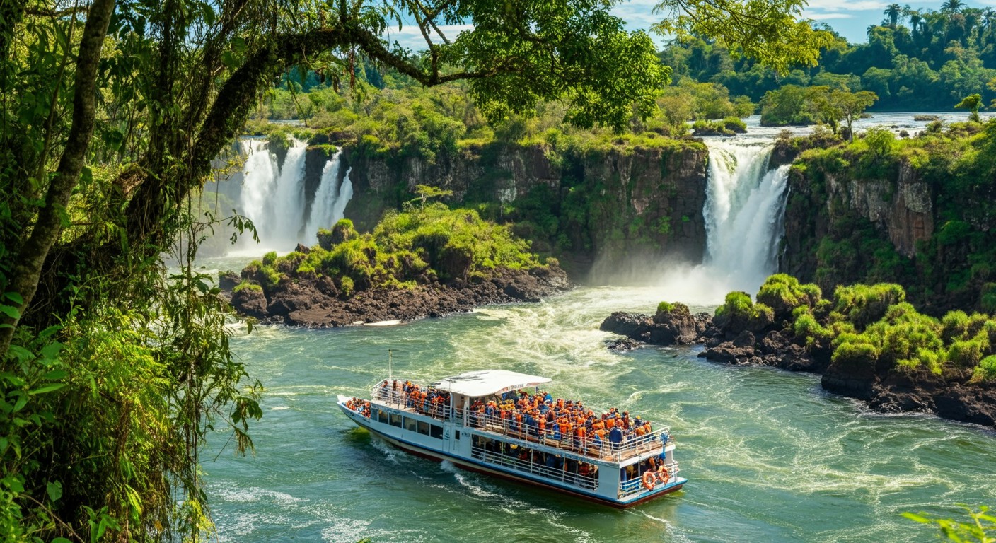 Paseo en barco por Iguazú